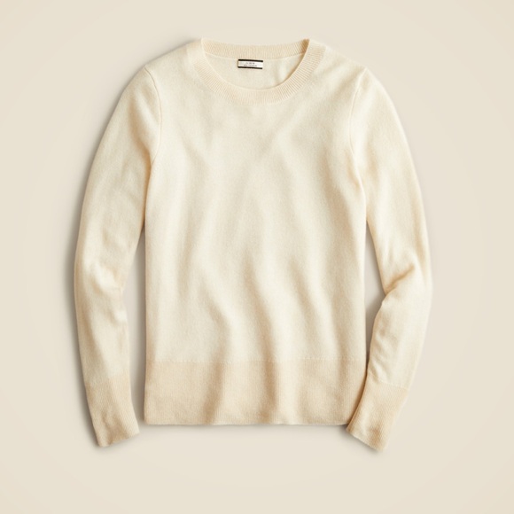 NWOT J Crew Women’s Cashmere Classic Fit Crewneck Sweater Warm Soft - Picture 3 of 7